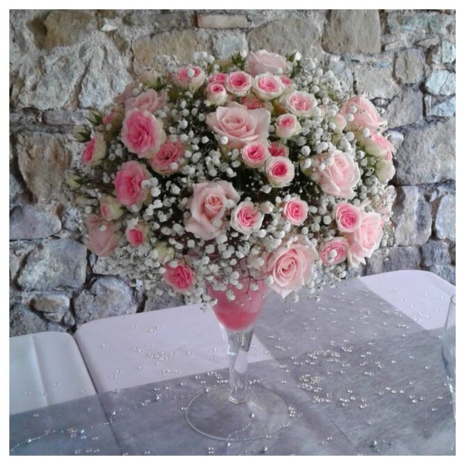 fleurs décoration mariage Azur Roses La Crau Toulon Var