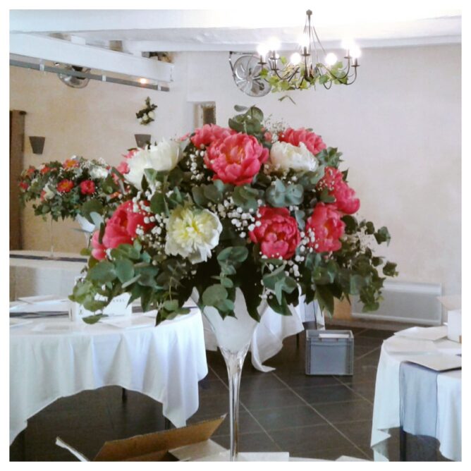 fleurs décoration mariage Azur Roses La Crau Toulon Var