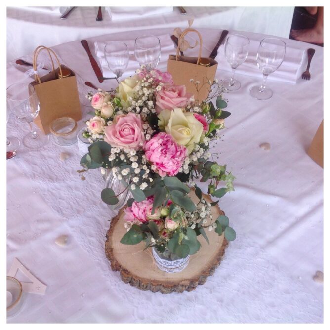 fleurs décoration mariage Azur Roses La Crau Toulon Var