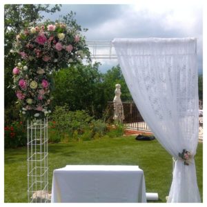 fleurs décoration mariage Azur Roses La Crau Toulon Var