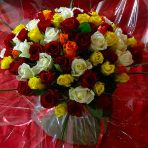 Bouquet de fleurs fraiches par Azur Roses producteur dans le Var