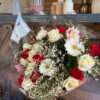 bouquet composé Azur Roses-BO003