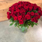 bouquet composé Azur Roses-BO008