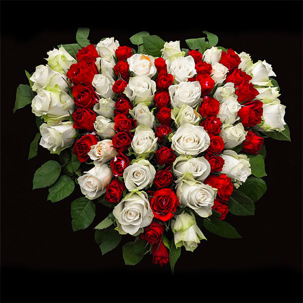 composition-fleurs-fraiches-deuil par azur-roses-la-crau-toulon-var