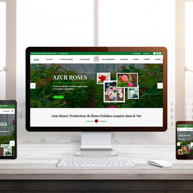 nouveau-site-internet-Azur-Roses par ingenieweb creation referencement site internet