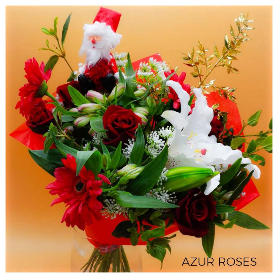 Les décorations de Noël Azur Roses - Azur Roses: Producteur de fleurs  fraiches coupées dans le Var