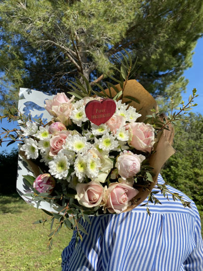 bouquet fête des mères producteur azur roses var marjo