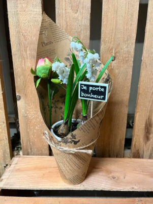 composition muguet 1er mai Azur Roses producteur Var