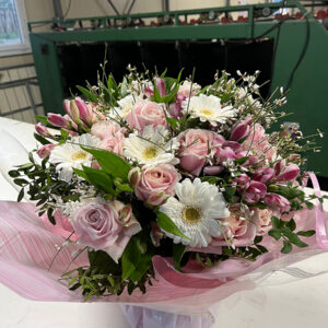 bouquet bulle Azur Roses-BU007