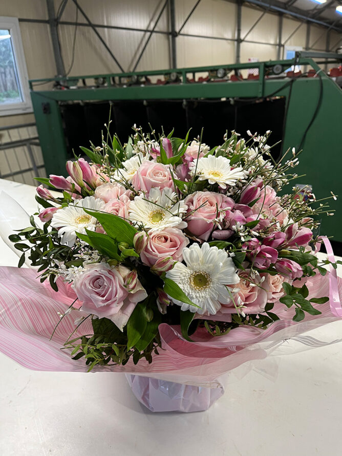 bouquet bulle Azur Roses-BU007