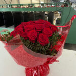 bouquet bulle Azur Roses-BU008