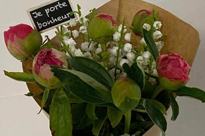 bouquet muguet 1er mai Azur Roses Producteur Var