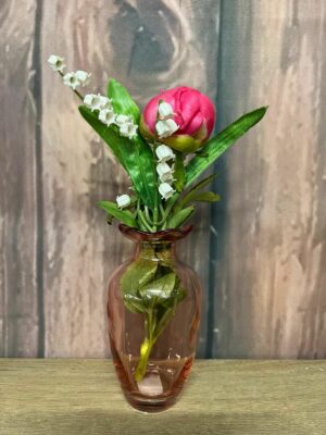 vente muguet soliflore 2 brins 1 pivoine muguet 1er mai Azur Roses Producteur Var